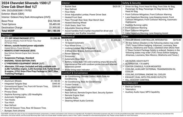 Certified 2024 Chevrolet Silverado 1500 LT w/ Z71 Off-Road Package AWD/4WD image 36