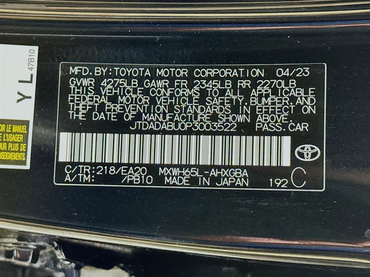 Used 2023 Toyota Prius XLE AWD/4WD image 31