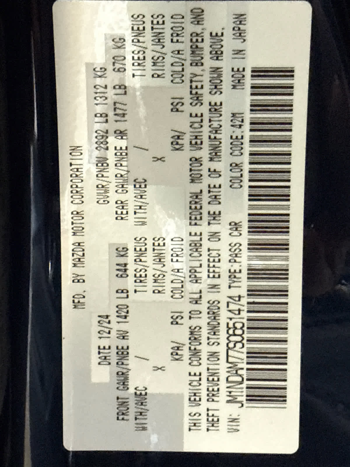 Certified 2025 MAZDA MX-5 Miata RF Grand Touring image 20