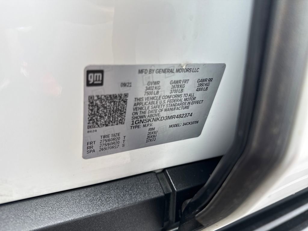 Used 2021 Chevrolet Tahoe LT w/ Rear Media and Nav Package image 29