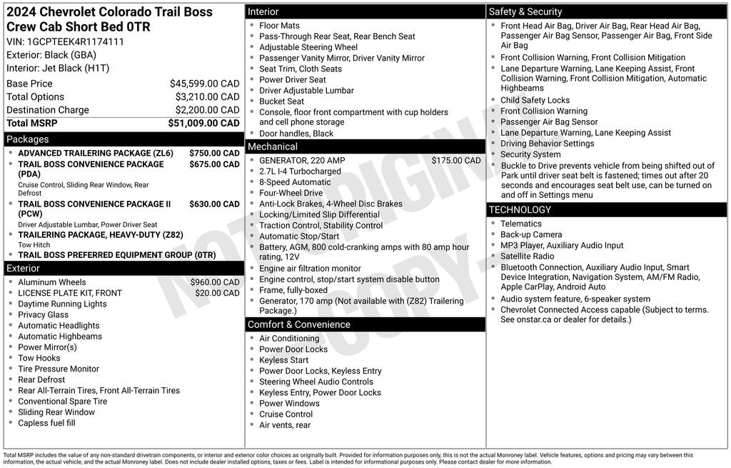 Used 2024 Chevrolet Colorado Trail Boss w/ Advanced Trailering Package AWD/4WD image 5