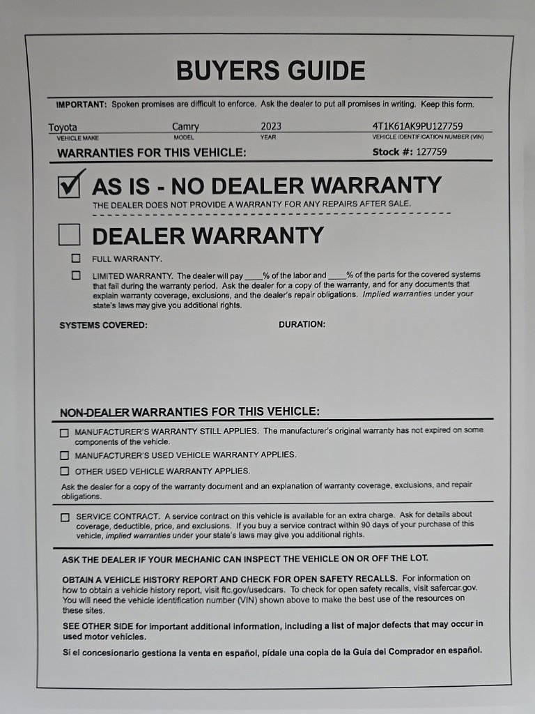 Used 2023 Toyota Camry XSE image 26