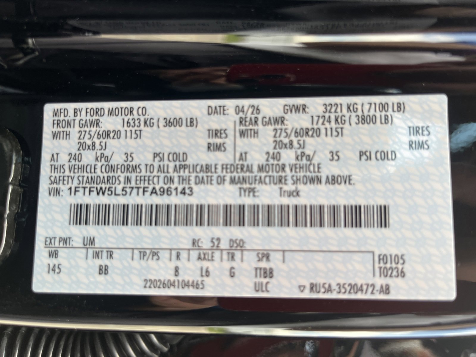 New 2026 Ford F150 Lariat AWD/4WD image 7