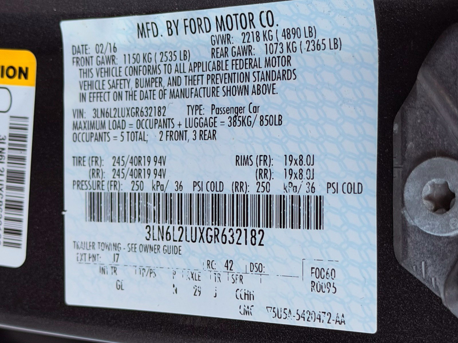 Used 2016 Lincoln MKZ Hybrid w/ Equipment Group 600A Reserve FWD image 46