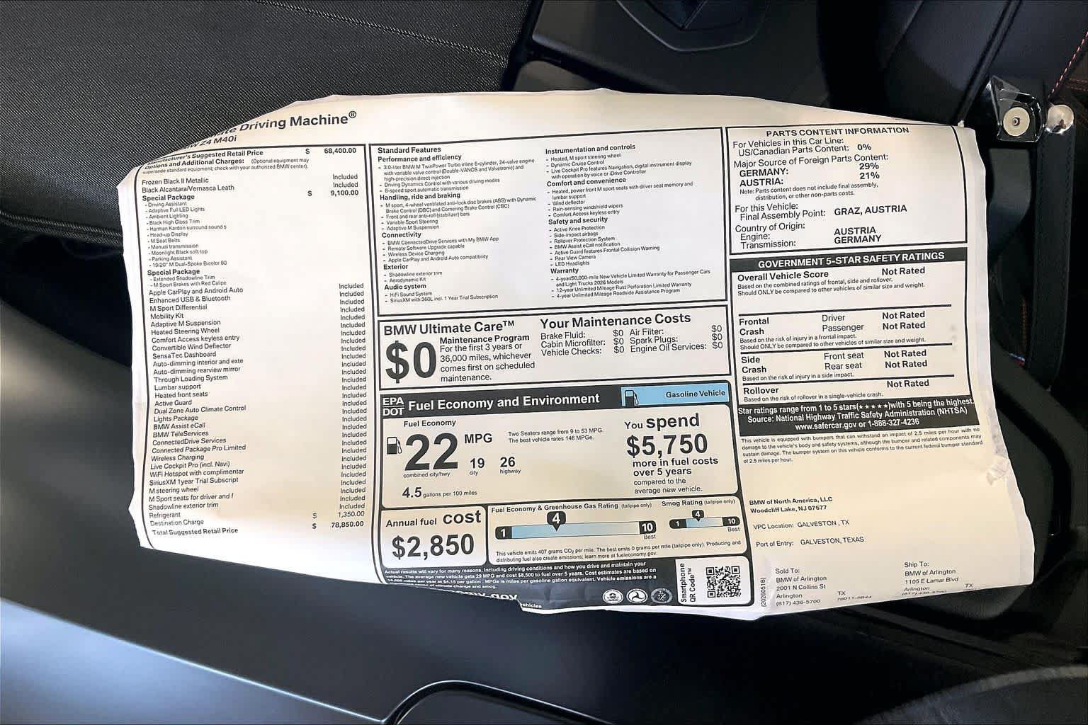 New 2026 BMW Z4 M40i RWD image 18