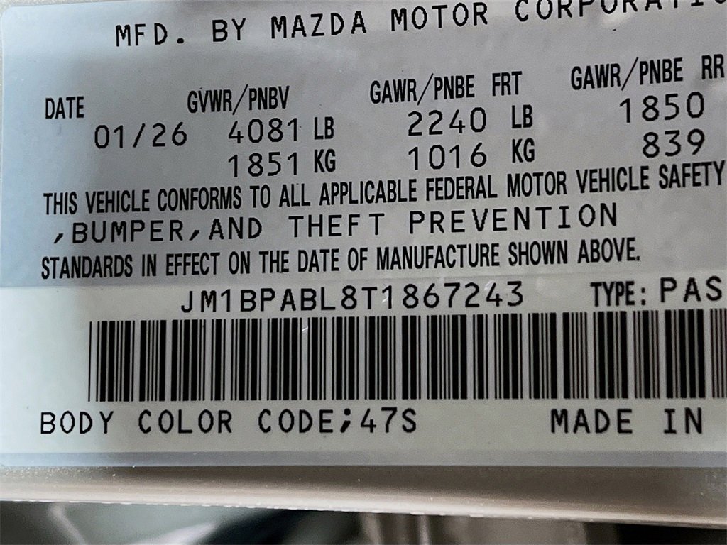 New 2026 MAZDA MAZDA3 s Sport image 24