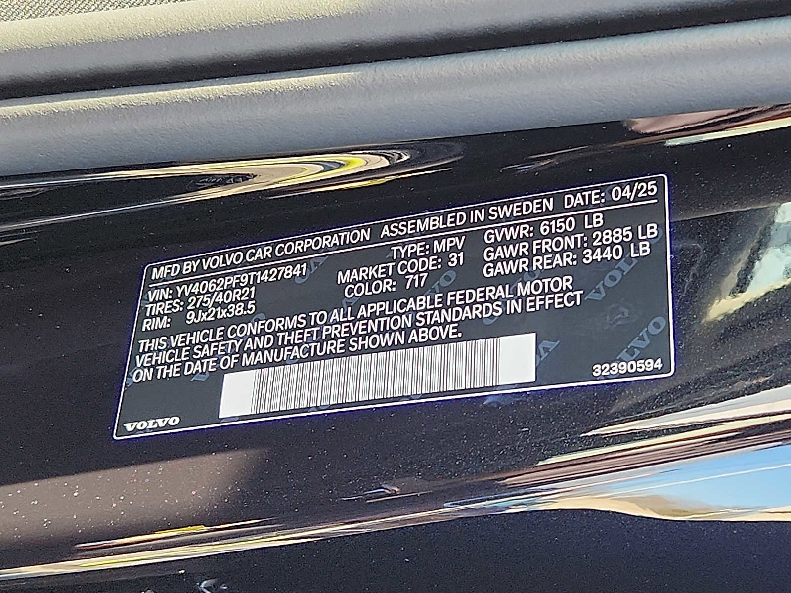 Used 2026 Volvo XC90 B6 Ultra w/ Protection Package image 25