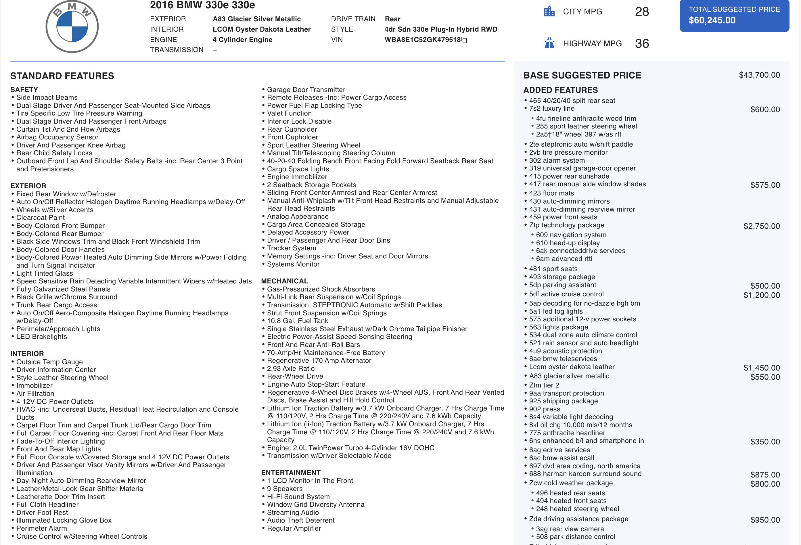 Used 2016 BMW 330e 330e image 5