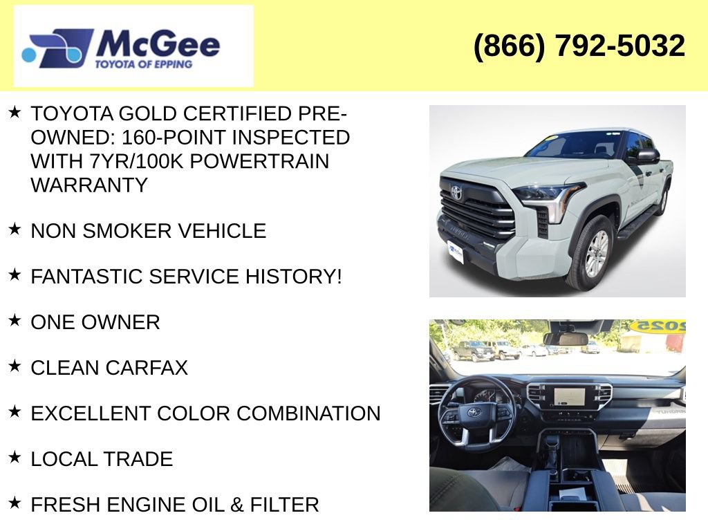 Certified 2025 Toyota Tundra SR5 w/ SR5 Convenience Package AWD/4WD image 8