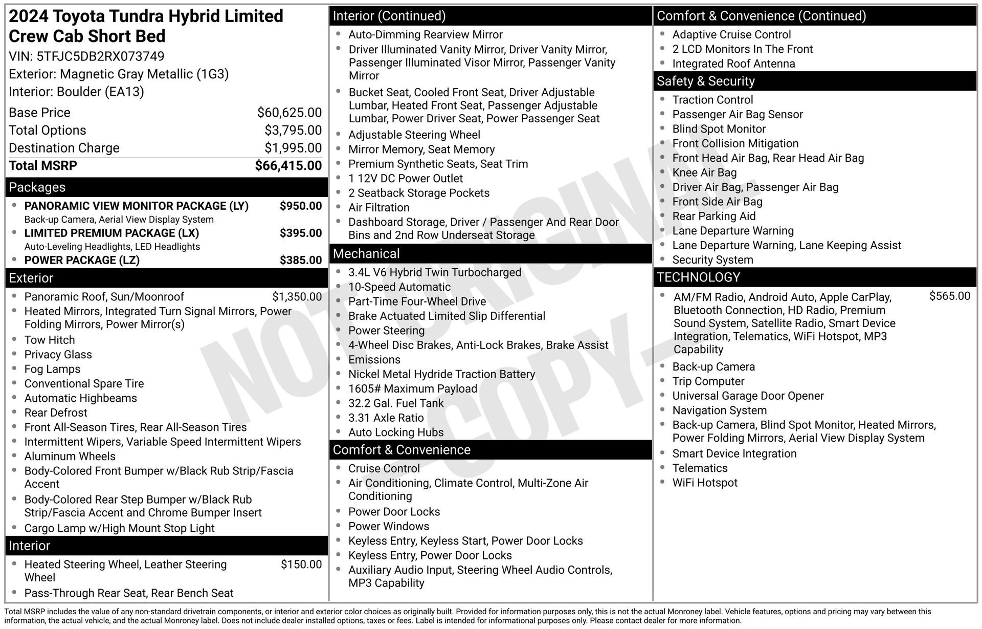 Used 2024 Toyota Tundra Limited image 31