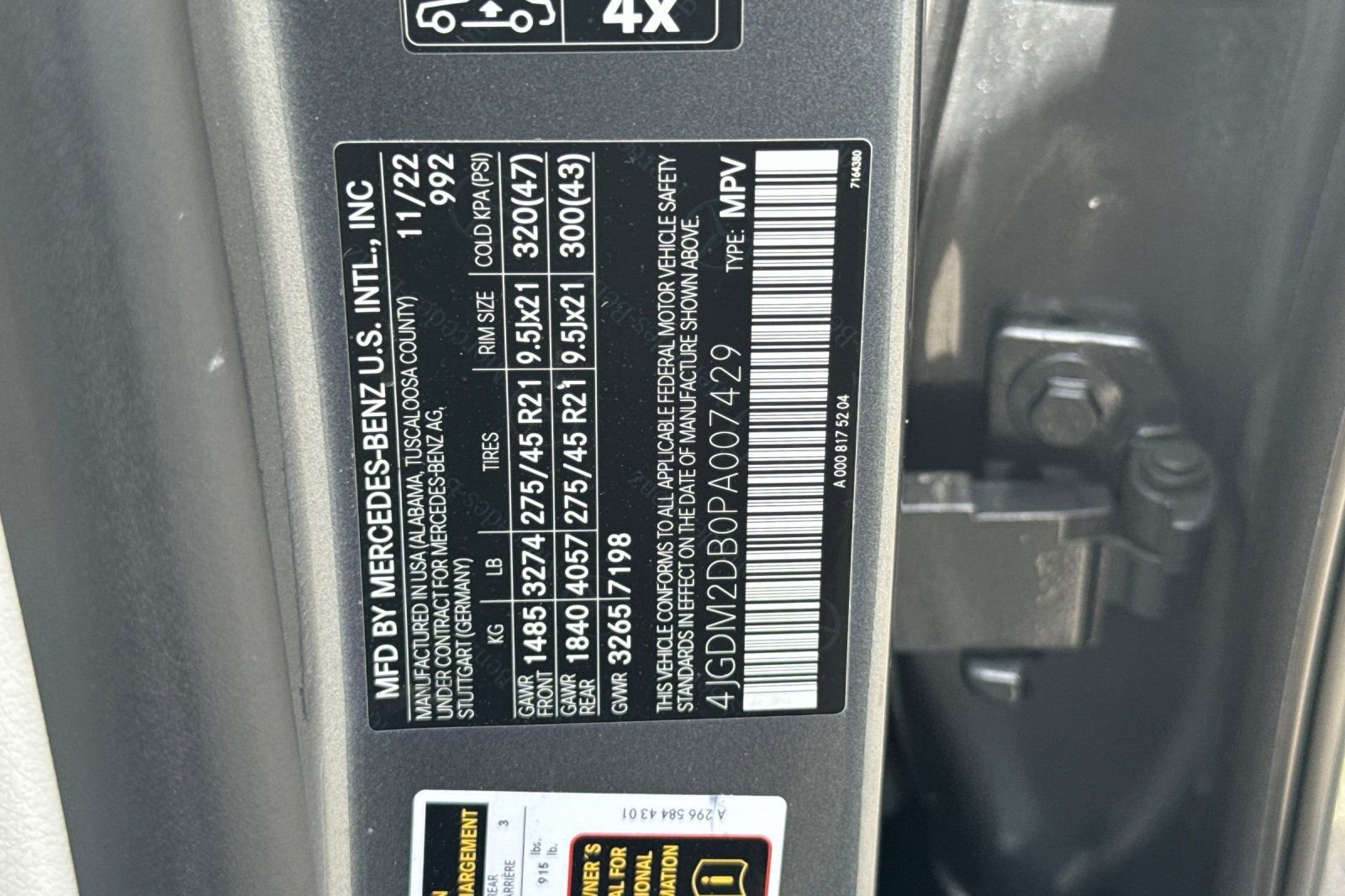 Certified 2023 Mercedes-Benz EQS 450+ SUV image 36