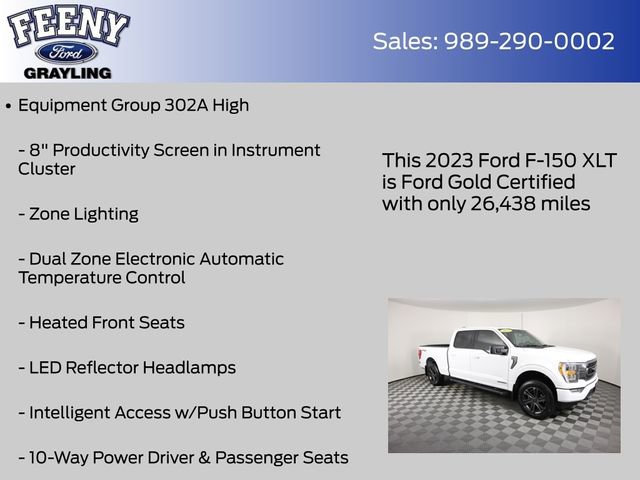 Certified 2023 Ford F150 XLT w/ Equipment Group 302A High AWD/4WD image 12