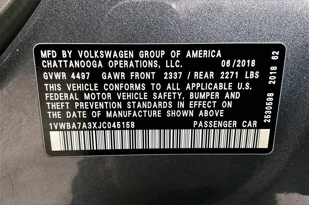Used 2018 Volkswagen Passat 2.0T SE image 32