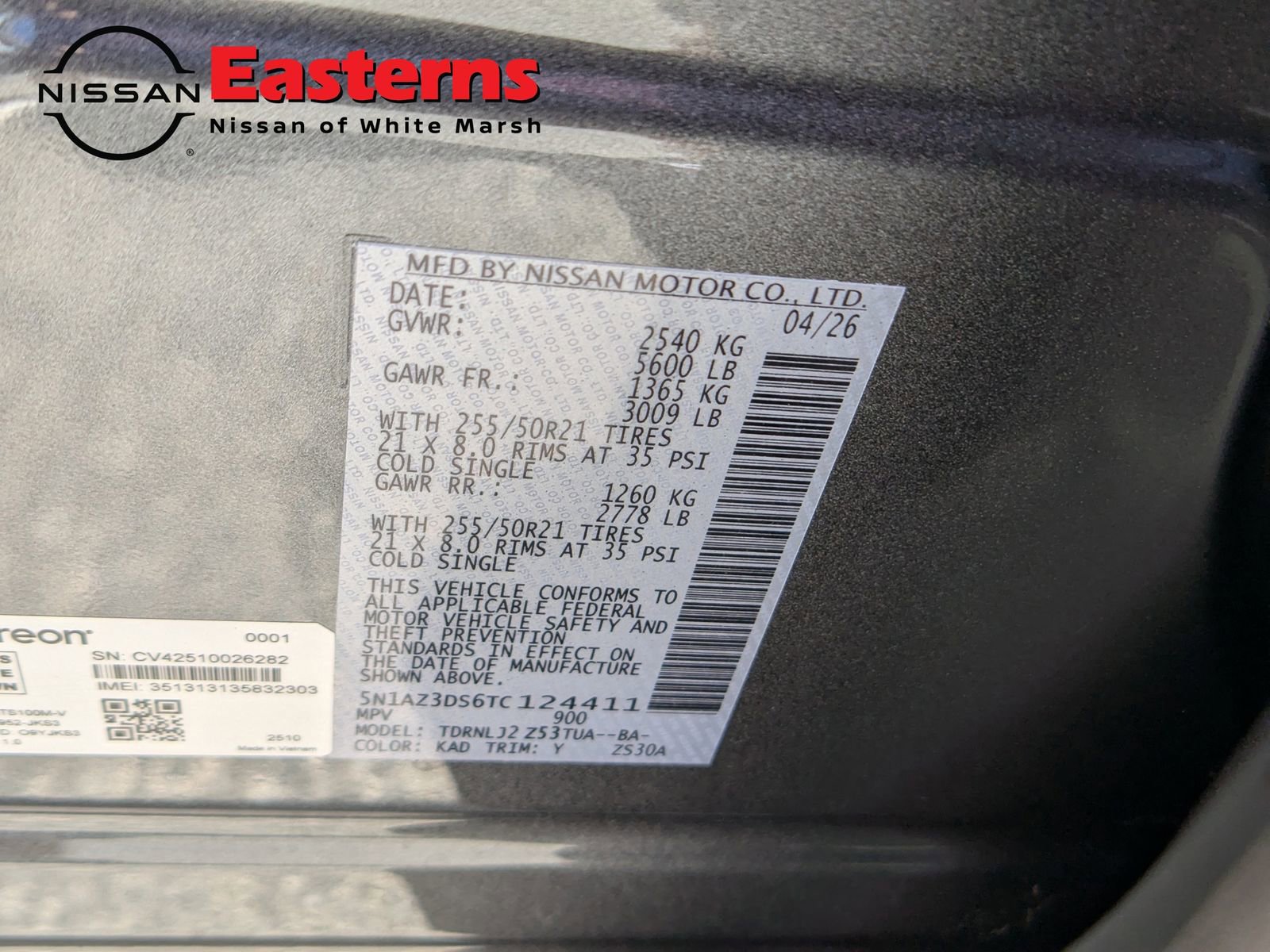 New 2026 Nissan Murano Platinum w/ Cargo Package AWD/4WD image 33