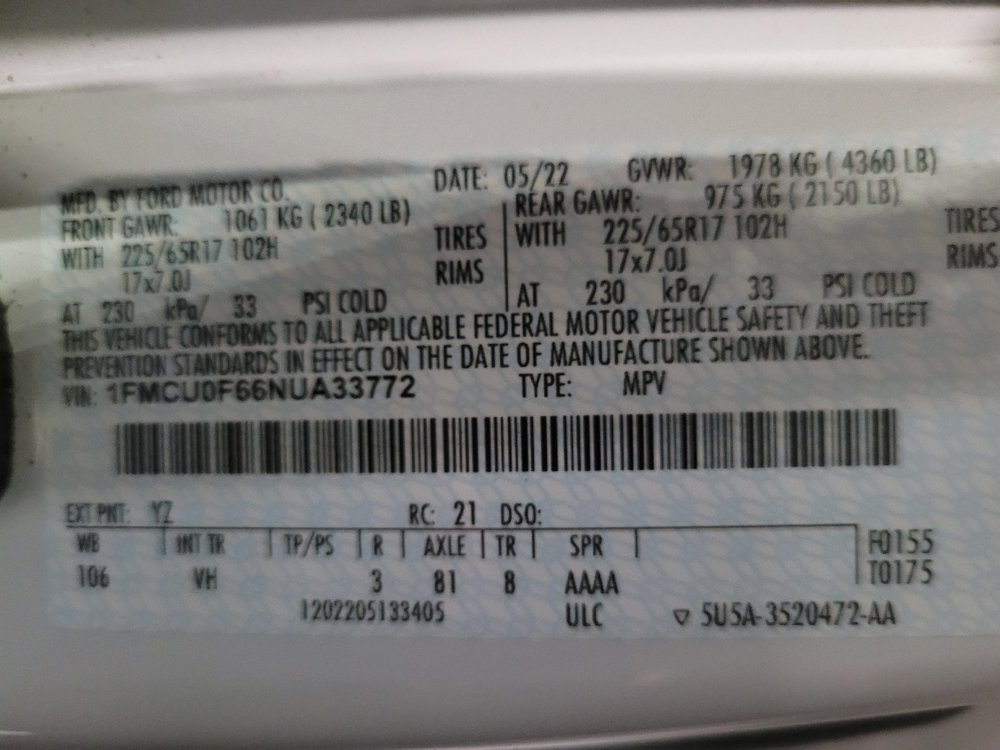 Used 2022 Ford Escape S FWD image 33