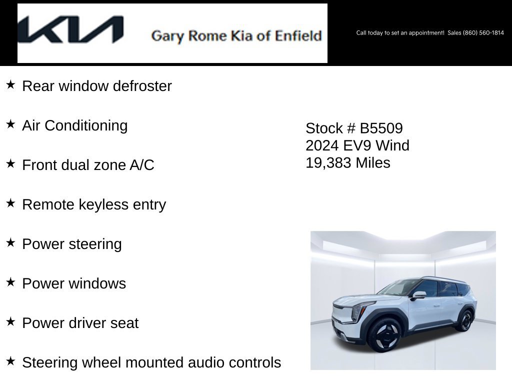 Certified 2024 Kia EV9 Wind AWD/4WD image 21