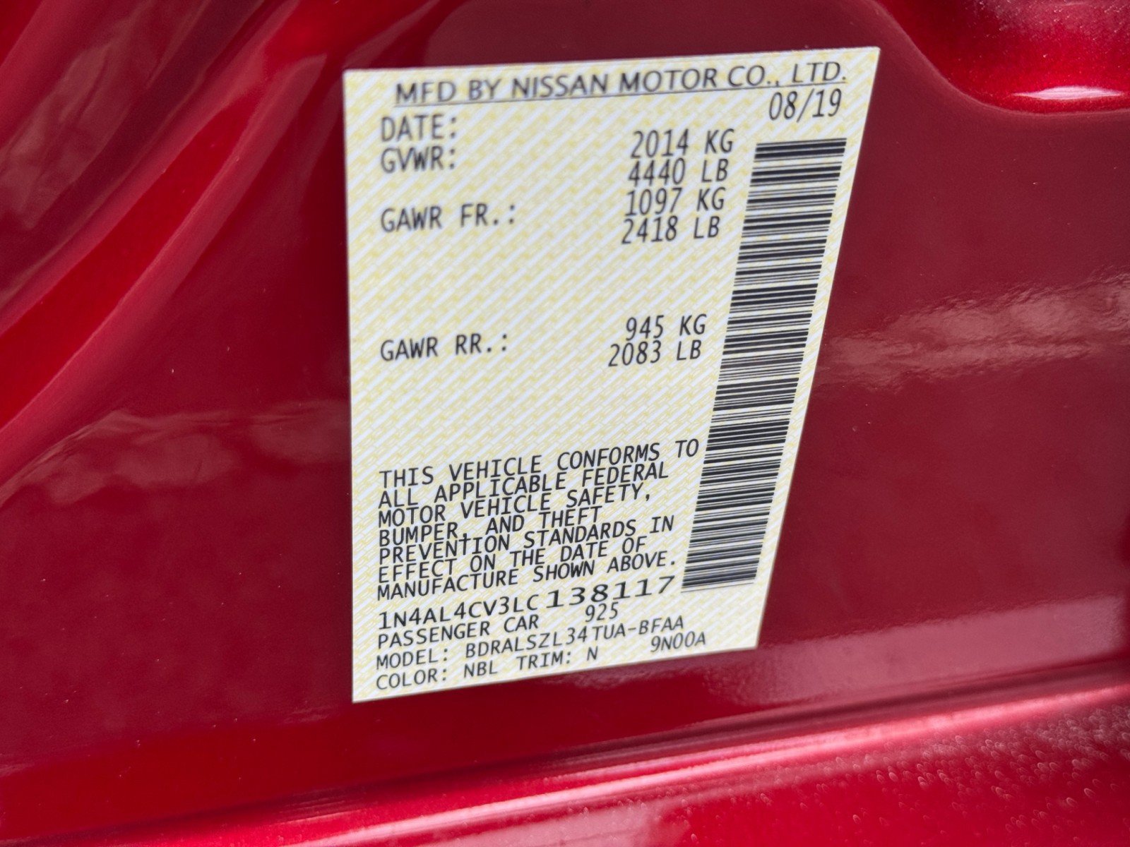 Used 2020 Nissan Altima 2.0 SR FWD image 39
