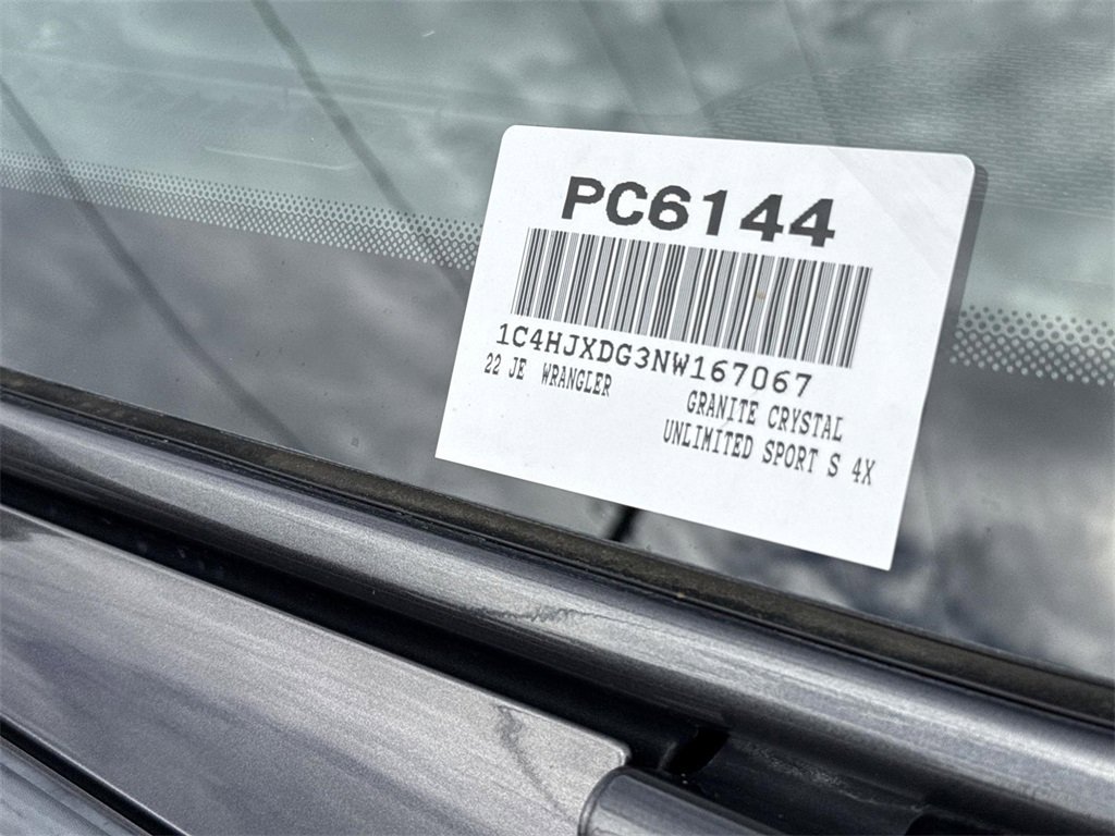 Used 2022 Jeep Wrangler Unlimited Sport image 31