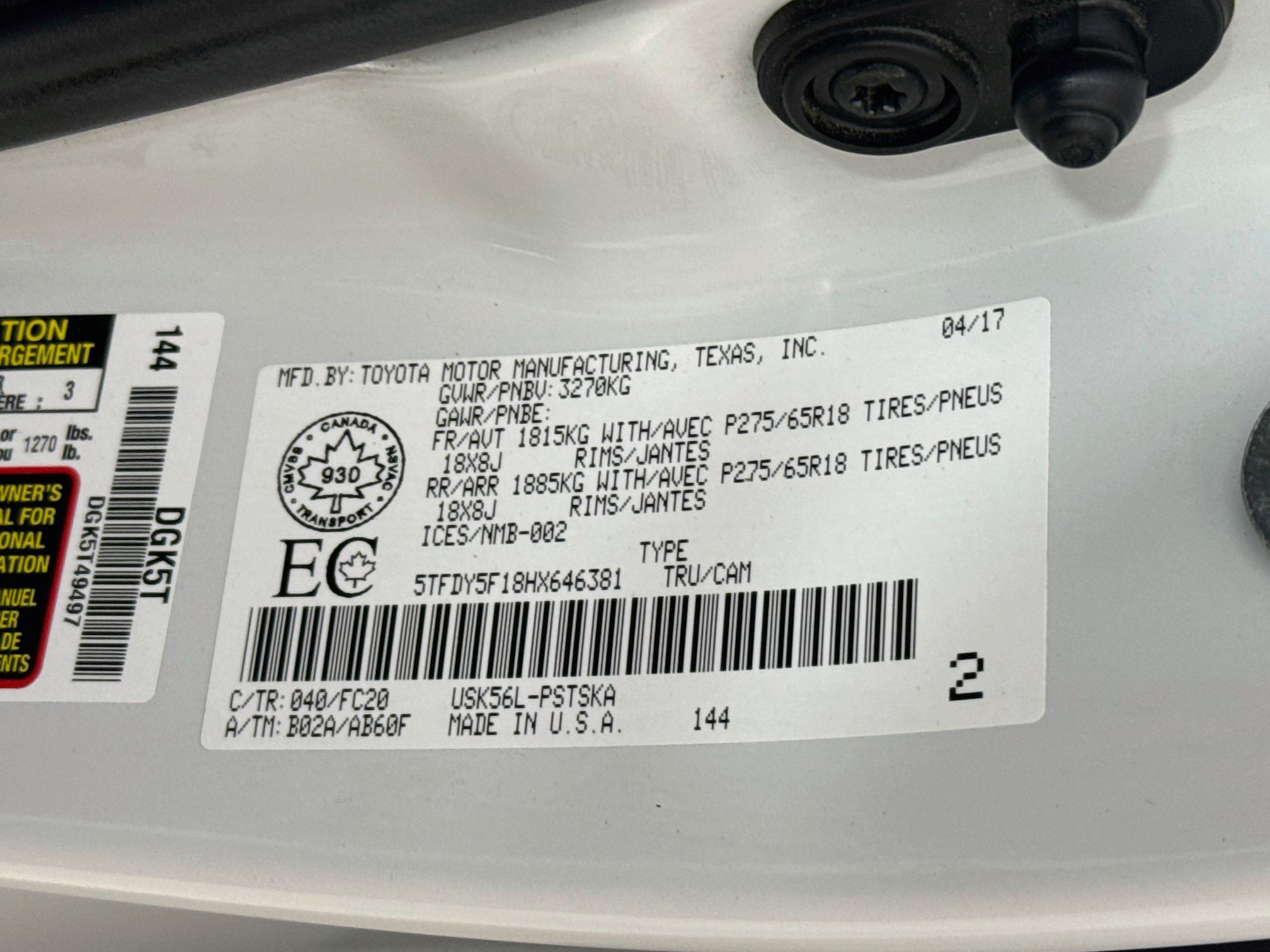 Used 2017 Toyota Tundra SR5 AWD/4WD image 35