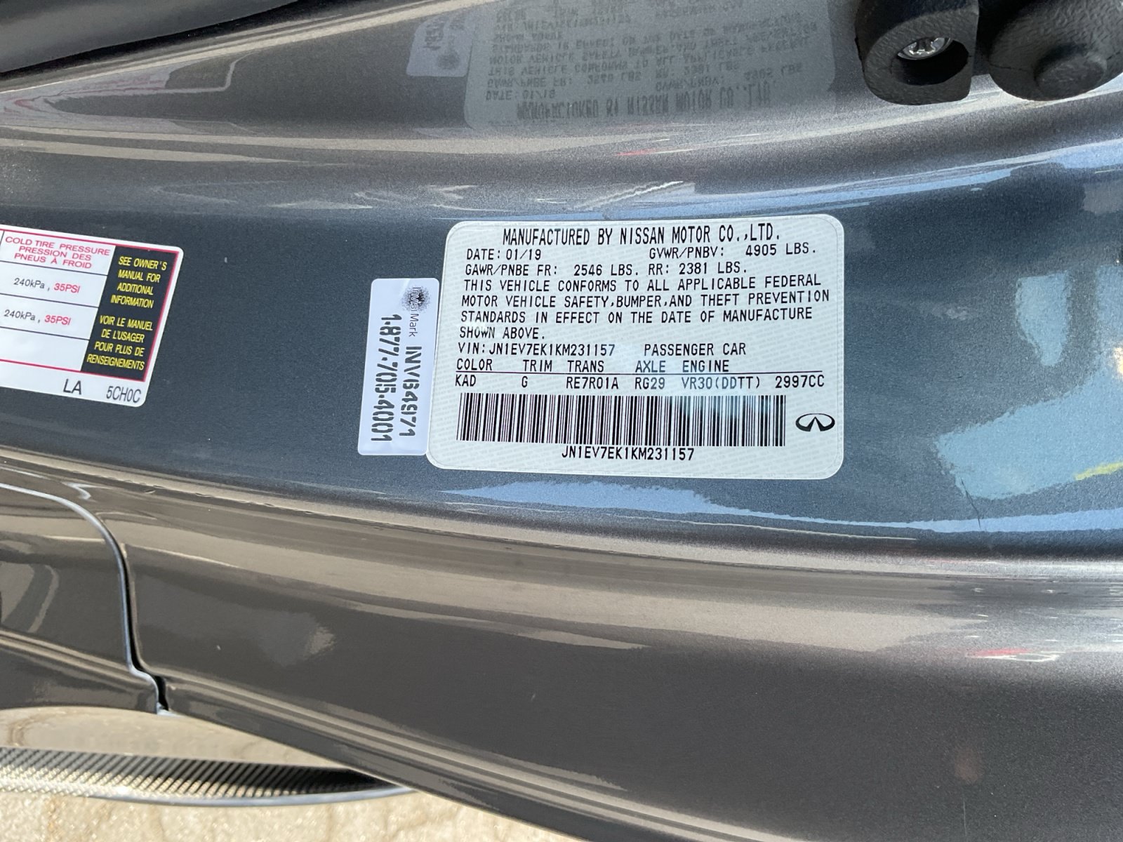 Used 2019 INFINITI Q60 3.0t Luxe w/ Cargo Package RWD image 26