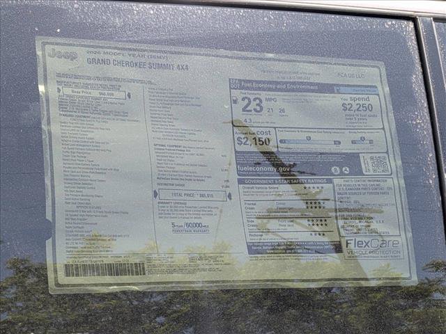 New 2026 Jeep Grand Cherokee Summit AWD/4WD image 20