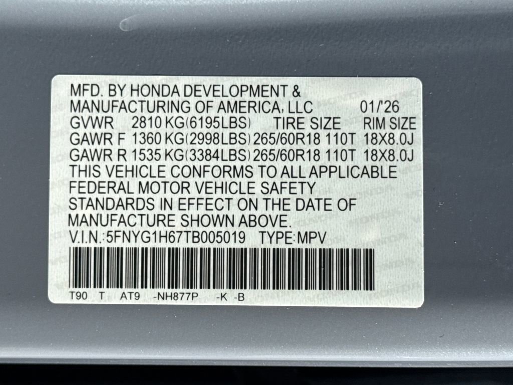 New 2026 Honda Pilot TrailSport image 30