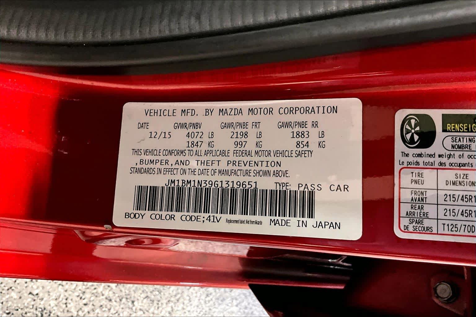 Used 2016 MAZDA MAZDA3 s Grand Touring w/ Technology Package FWD image 34