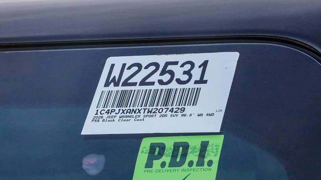 New 2026 Jeep Wrangler Sport image 29