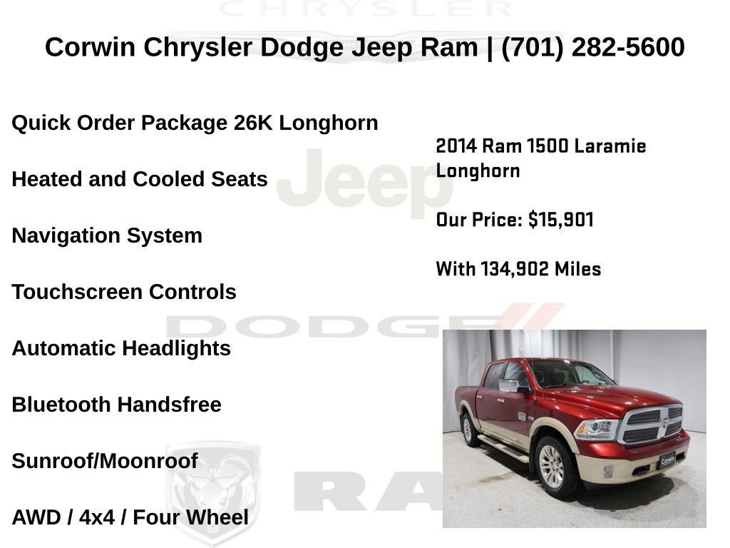 Used 2014 RAM 1500 Laramie Longhorn w/ Convenience Group image 6