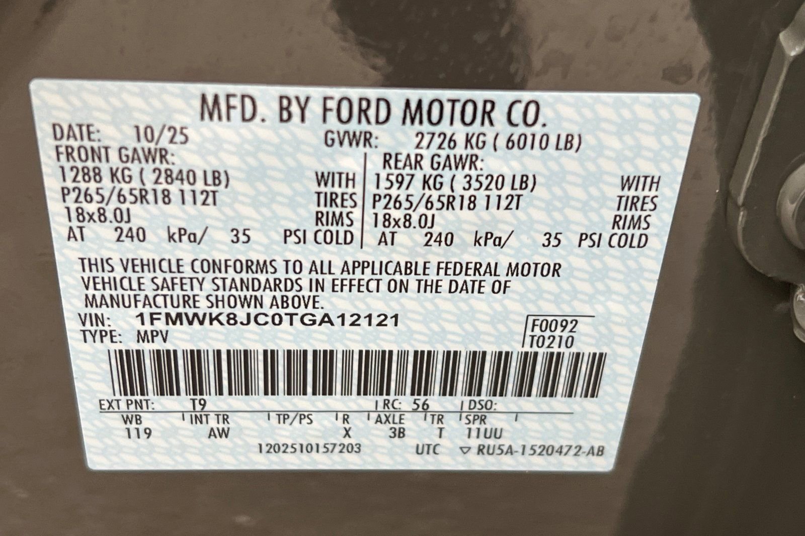 New 2026 Ford Explorer Tremor w/ Tremor Ultimate Package image 24