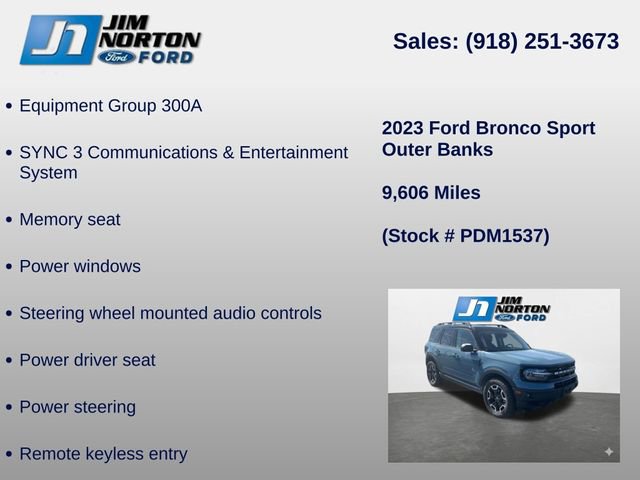 Used 2023 Ford Bronco Sport Outer Banks image 8