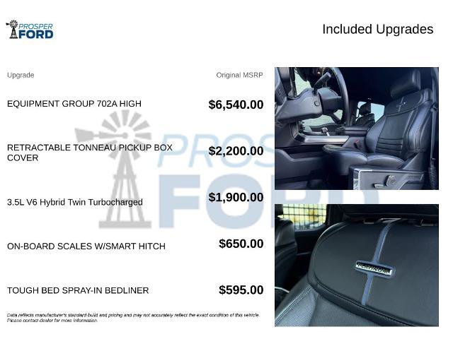 Certified 2024 Ford F150 Platinum w/ Equipment Group 702A High AWD/4WD image 3