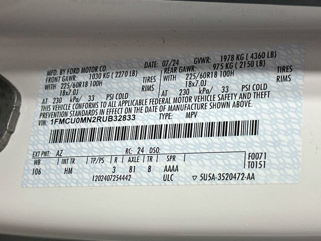 Used 2024 Ford Escape ST-Line FWD image 26