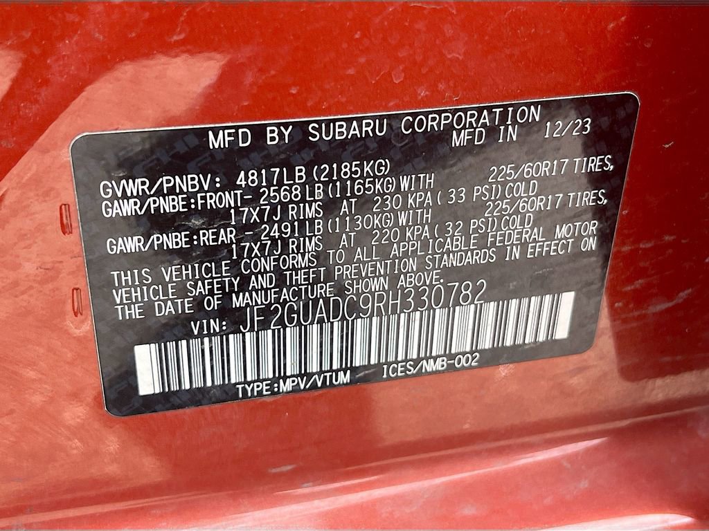 Used 2024 Subaru Crosstrek 2.0i Premium image 31