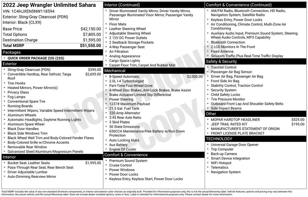 Used 2022 Jeep Wrangler Unlimited Sahara image 37