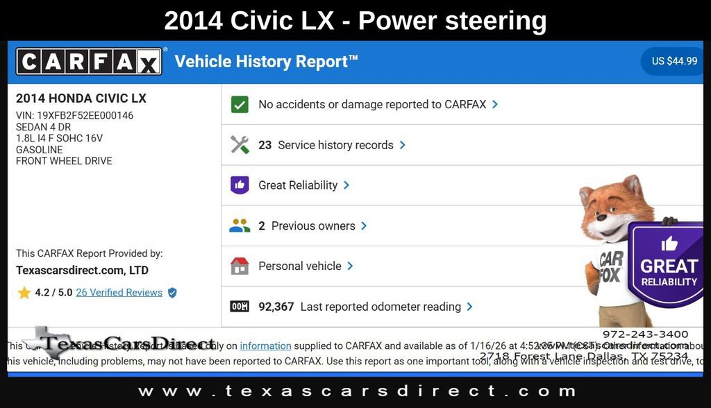 Used 2014 Honda Civic LX image 9