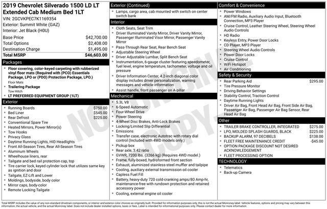 Certified 2019 Chevrolet Silverado 1500 LT AWD/4WD image 7