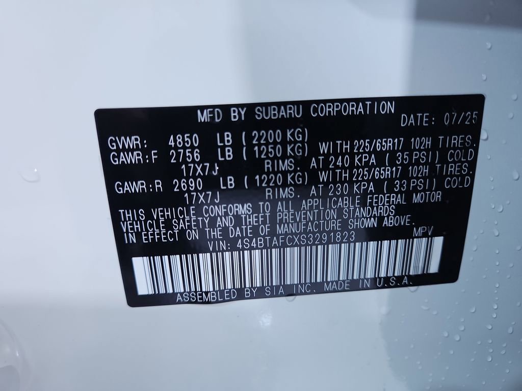 New 2025 Subaru Outback Premium image 30