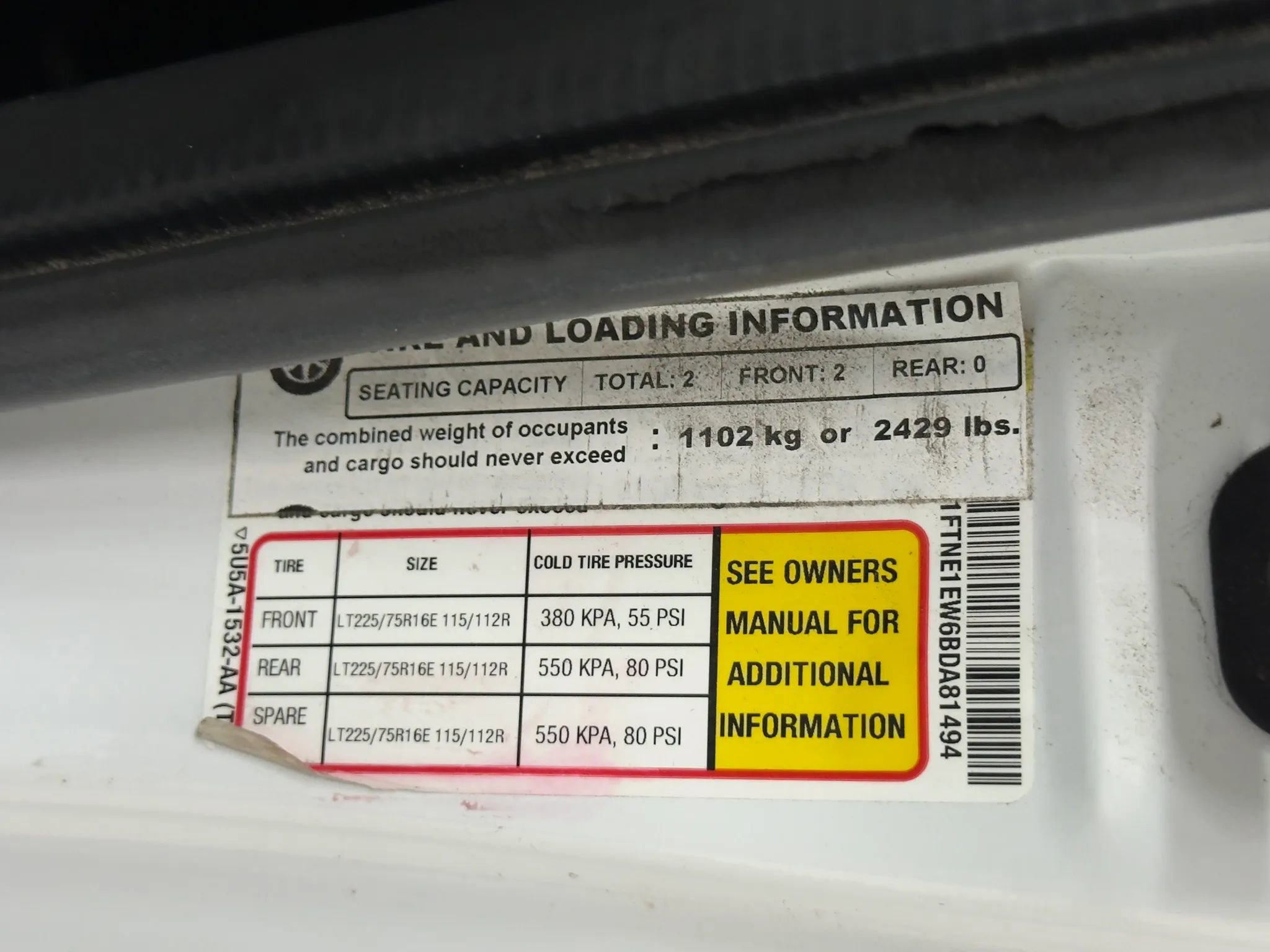 Used 2011 Ford E-150 and Econoline 150 w/ Commercial Cargo Van Pkg RWD image 41