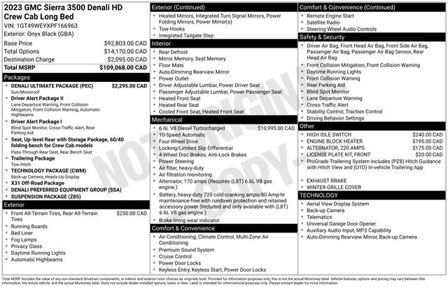 Used 2023 GMC Sierra 3500 Denali w/ Denali Ultimate Package AWD/4WD image 20