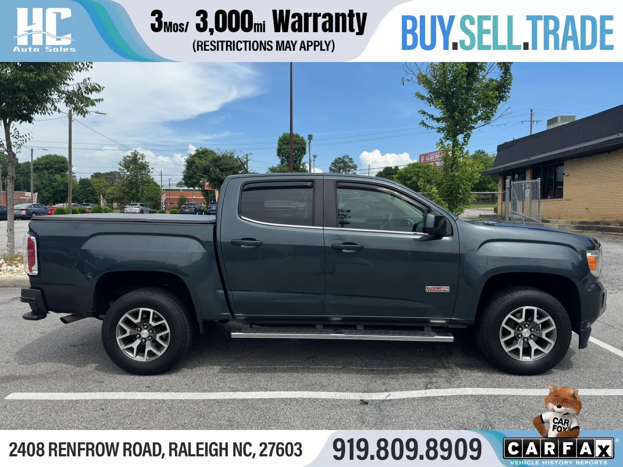 Used 2017 GMC Canyon SLE w/ All Terrain Package AWD/4WD image 7