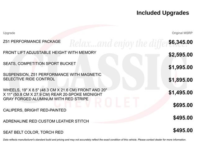 Used 2026 Chevrolet Corvette Stingray Preferred Cpe w/ Z51 Performance Package RWD image 21