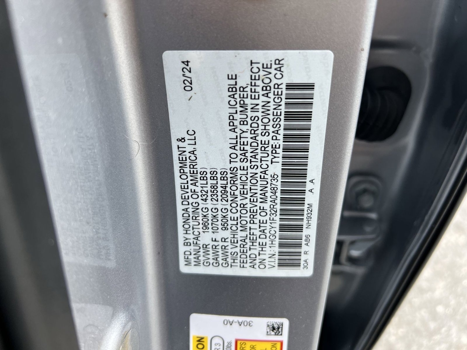 Used 2024 Honda Accord EX image 28