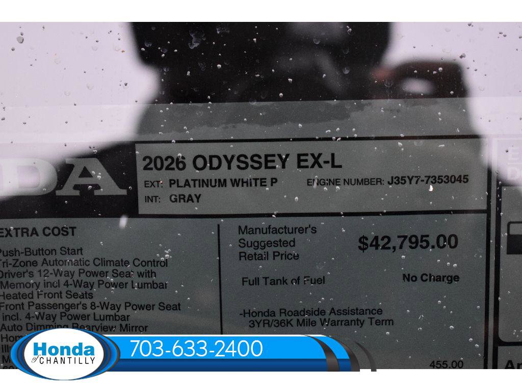 New 2026 Honda Odyssey EX-L image 40