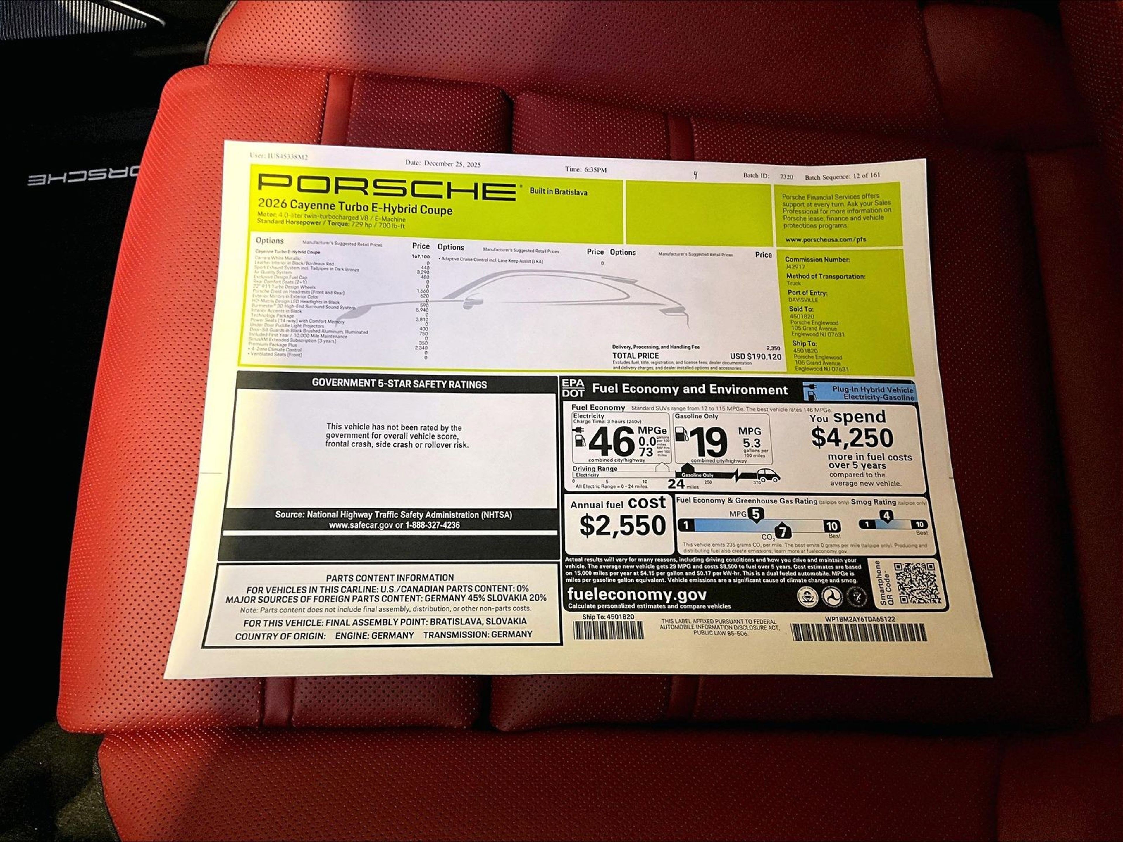 New 2026 Porsche Cayenne Turbo image 14