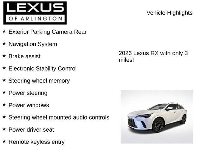 New 2026 Lexus RX 350 Premium Plus AWD/4WD image 7