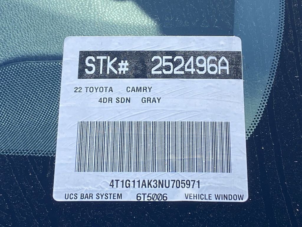 Certified 2022 Toyota Camry SE FWD image 38
