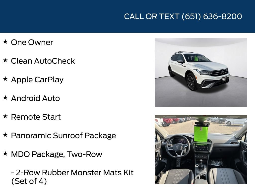 Used 2024 Volkswagen Tiguan Wolfsburg Edition w/ Panoramic Sunroof Package AWD/4WD image 5