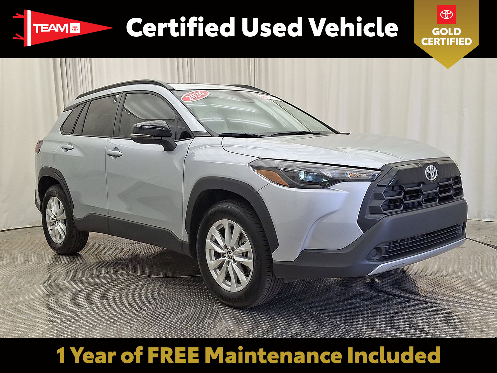 Certified 2026 Toyota Corolla Cross LE w/ Moonroof Package AWD/4WD image 1
