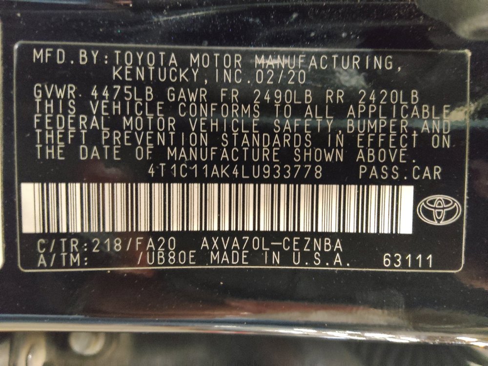 Used 2020 Toyota Camry LE image 33